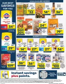 Pick n Pay catalogue Page 4: Red speckled sugar beans €24,99, All joy - veri peri sauce €36,99