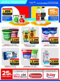 Folleto Carrefour Maxi semana 39 Página 8: Serenito postre vainilla con rocklets €2.299,00, Milkaut yogur varias €2.499,00