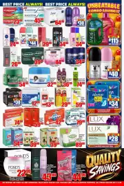 Three Star Cash and Carry catalogue Page 8: Dove Bath Soap €64,99, Sela Tea €39,99
