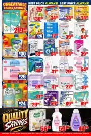 Three Star Cash and Carry catalogue Page 9: Purity Baby Cereal €34,99, Nestle Cerelac Assorted €36,99