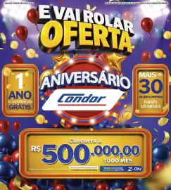 Encarte Gigante Atacadista Página 1: TABLOIDE CONDOR ANO XXVI, N° 450 11 ANO DE SUPERMERCADO GRÁTIS OFERTAS VALIDAS DE 25/09