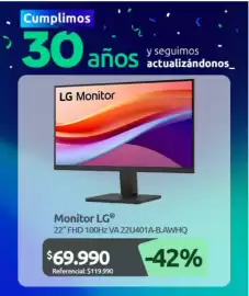 Catálogo PC Factory Página 6: Lg - monitor €69.990,00