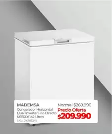 Catálogo Multicentro Página 2: Mademsa - congelador horizontal dual inverter frio directo m150jl €209.990,00