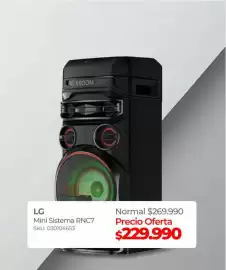 Catálogo Multicentro Página 3: Lg - mini sistema rnc7 €229.990,00