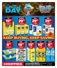 Choppies catalogue week 39 Page 10: Clover Caramel Double Cream Dairy Dessert €29,99, Clover Custard Vanilla Flavoured €29,99