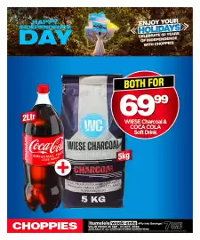 Choppies catalogue week 39 Page 16: WIESE Charcoal & COCA COLA Soft Drink €69,99