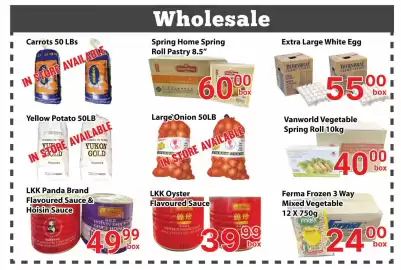 Nations Fresh Foods flyer Page 6: Vanworld vegetable spring roll €40,00, Spring Home Spring Roll Pastry €60,00