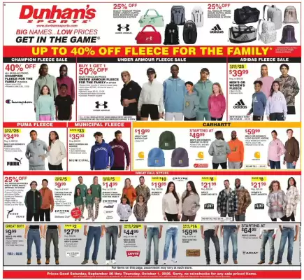 Dunham's Sports weekly ad (valid until 1-10)