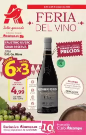 Folleto Alcampo | Feria Del Vino Página 1: Alcampo - gran reserva 2016 €4,99