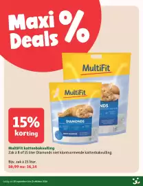 Maxi Zoo folder week 40 Pagina 12: MultiFit kattenbakvulling €16,14