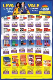 Encarte Assaí Atacadista Página 1: Tirol - leite longa vida integral €5,49, Assaí - leite condensado €5,79
