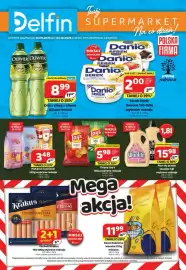 Delfin gazetka Strona 1: Makaron Czaniecki €3,48, Olej z oliwą z oliwek Olivier €8,99