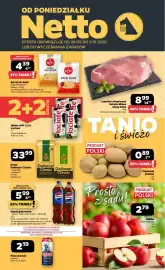 Netto gazetka tydzień 40 Strona 1: Łopatka wieprzowa Sztuka Mięsa Mega Paka €8,99, Ser Rycki Ryki €4,39