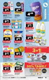 Netto gazetka tydzień 40 Strona 13: Ser Mozzarella Fellino €2,69, Napój mleczny z czekoladą Milka €4,49