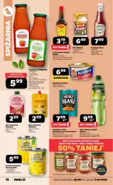 Netto gazetka tydzień 40 Strona 18: Fasolka w sosie pomidorowym Heinz Beanz €7,99, Ananas w puszcze Harvest Best €5,99