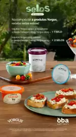 Folheto Oba Hortifruti Página 3: selos de desconto Na compra de 2 produtos Yorgus, receba selos extras! logurtes Yorgus 130g