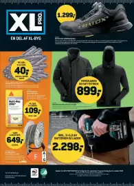 XL-BYG tilbudsavis Side 2: Snickers Vinterjakke og Hoodie €899,00, Sika Skalflex Multi-Rep 2080 €109,00