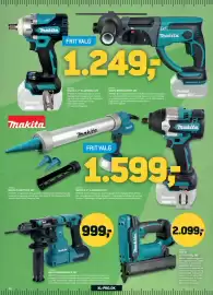 XL-BYG tilbudsavis Side 23: Makita borehammer 18v €999,00, Makita Stiftepistol 18V €2.099,00