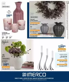 Imerco tilbudsavis Side 16: Eb Lilje glasvase €199,95, Casa Living Vase €199,95