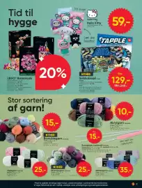 BigDollar tilbudsavis Side 9: Strømpegarn Kotikulta €25,00, Kottekst Bomuldsgarn €15,00