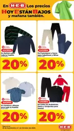 Folleto HEB Página 12: Pantalones y Jeans para Caballeros y Niños, Sudaderas, Pants y Conjuntos para Damas