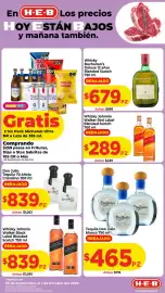 Folleto HEB Página 4: Tequila Don Julio blanco €465,00, Buchanan's Deluxe 12 años €679,00
