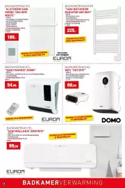 Hubo folder Pagina 8: Badkamerkachel wifi domo €69,99, Badkamerkachel sani fanheat 2000r €54,99