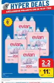 Carrefour folder Pagina 44: Natuurlijk mineraalwater Evian €11,10