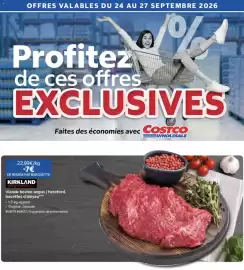 Catalogue Costco page 1: KIRKLAND Signature Viande bovine angus / hereford, bavettes d'aloyau*** €15,99