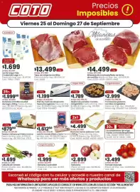 Catálogo Coto Página 1: Ciudad del lago - duraznos amarillos €1.999,90, Origen - banana cavendish cod. 446 €1.999,00