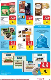 Carrefour Market folder week 40 Pagina 13: Koffiefilters natuur en bruin €6,29, Pads Espresso en melkspecialiteiten €7,50