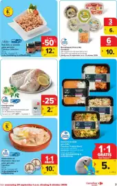 Carrefour Market folder week 40 Pagina 7: Borrelhapjes Pick & Mix €6,00, Gekookte en gepelde grijze garnalen €12,74