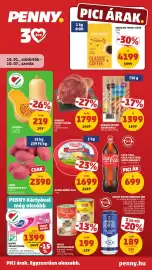 PENNY akciós újság hét 40 Oldal 1: Wippy toalettpapír €1.399,00, Hajdú körös sajt €1.699,00