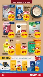 PENNY akciós újság hét 40 Oldal 19: Milford tea minze mango €699,00, Cafe frei 3in1 €1.699,00