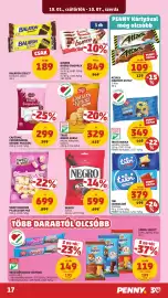 PENNY akciós újság hét 40 Oldal 21: Tibi csokoládé €379,00, Trió omlós keksz €329,00