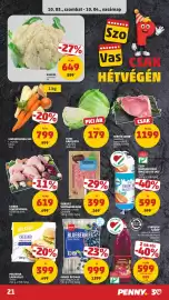 PENNY akciós újság hét 40 Oldal 25: Karfiol €649,00, Leveszöldség xxl €799,00