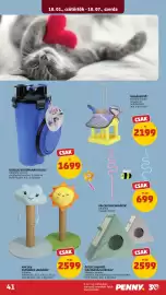 PENNY akciós újság hét 40 Oldal 45: Macskakaparófa labdával €2.599,00, Dogs Collection etetőpohár tállal €1.699,00