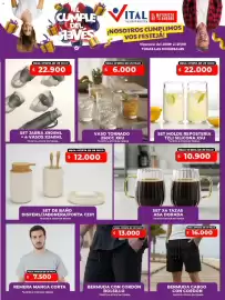 Catálogo Supermayorista Vital Página 5: Set x4 tazas asa dorada €10.900,00, Bermuda cargo con cordón €16.000,00