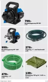 Biltema reklamblad Sida 13: Sugslang, 1,5" €479,00, Sugslang, 1", med backventil €279,00