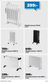 Biltema reklamblad Sida 20: Oljefyllt element 1500 W €649,00, Oljefyllt element 2000 W €769,00