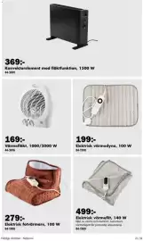 Biltema reklamblad Sida 21: Elektrisk fotvärmare €279,00, Elektrisk värmedyna €199,00