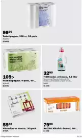 Biltema reklamblad Sida 29: Pulpa hushållspapper €109,00, Color tvättmedel €32,90