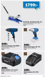 Biltema reklamblad Sida 3: Heltema hjulmutterdragare iw 800w €449,00, Multi hjulmutterdragare iw 18v €349,00