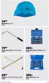 Biltema reklamblad Sida 6: Fälgkors 17/19/21 mm x 1/2" €69,90, Hjulmutternyckel, 17/19 mm €79,90