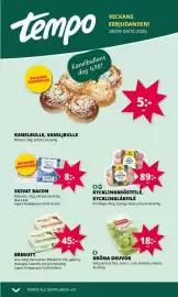 Tempo reklamblad vecka 40 Sida 1: Bregott €45,00, Moyca gröna druvor €18,00