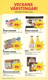 Tempo reklamblad vecka 40 Sida 3: Fläsklägg €39,95, Garant fläskkarré €99,00