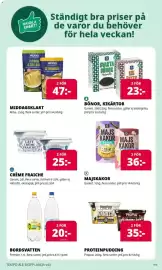 Tempo reklamblad vecka 40 Sida 5: Premier bordsvatten €20,00, Abba crème fraiche €25,00