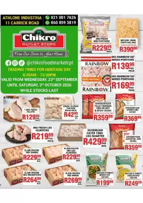 Chikro Food Market (valid until 3-10)