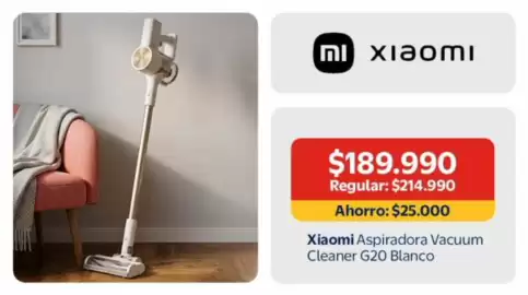 Catálogo Lider Página 21: Xiaomi Aspiradora Vacuum Cleaner G20 Blanco €189.990,00