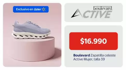 Catálogo Lider Página 4: Boulevard Zapatilla celeste €16.990,00